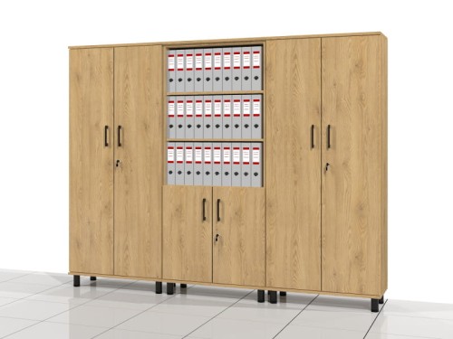 Szafy na nóżkach komplet 190h x 240 x 38 cm NEL-KABA5