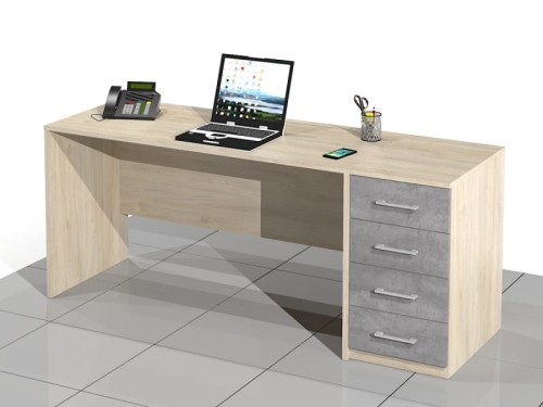 Biurko z dostawką Elam-MF-PS