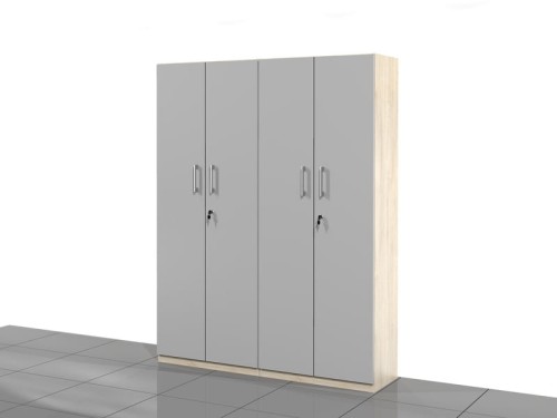 Szafy biurowe 183h x 140 x 38 cm: zestaw LC-AC-PAL