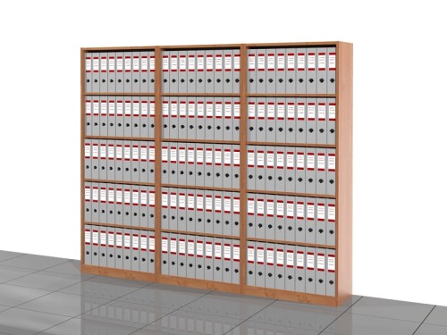 Regały biurowe zestaw LC-AE-PAL 183h x 210 x 36 cm