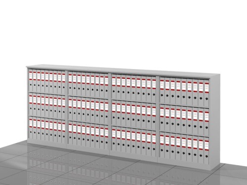 Regały biurowe zestaw LC-BA-2PAL 114h x 280 x 36 cm