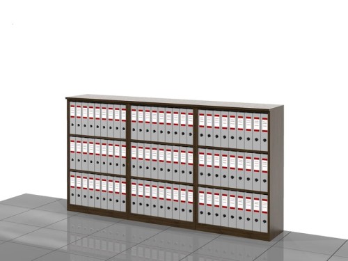 Regały biurowe zestaw LC-BB-PAL 114h x 210 x 36 cm