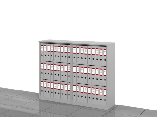 Regały biurowe zestaw LC-BC-PAL 114h x 140x 36 cm