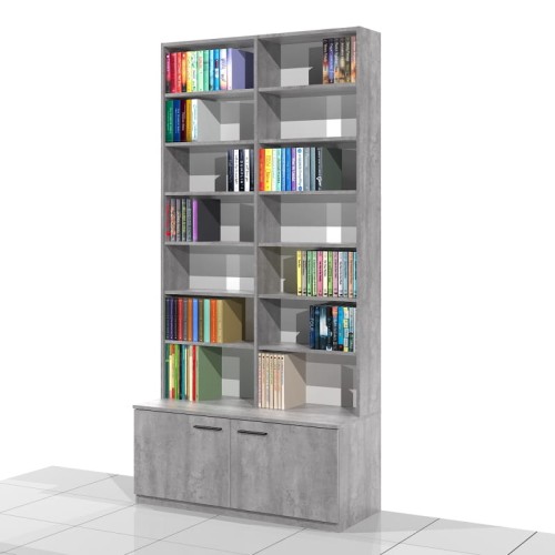 Regał na książki 245 x 120 x 25/50 cm MFK-D13