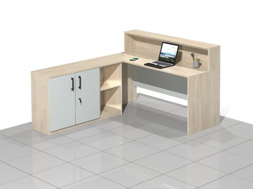 Biurka narożne z nadstawką BLOCK-NEN (lewe).