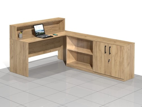 Biurka narożne z nadstawką BLOCK-NFN (prawe).