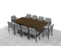 Stół biurowy konferencyjny 240 x 120 x 75h cm MF-SB-KA01