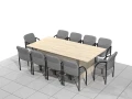 Stół biurowy konferencyjny 240 x 120 x 75h cm MF-SB-KA01