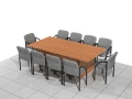 Stół biurowy konferencyjny 240 x 120 x 75h cm MF-SB-KA01