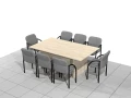 Stół biurowy konferencyjny 200 x 120 x 75h cm MF-SB-KA02