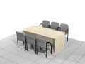 Stół biurowy konferencyjny 200 x 90 x 75h cm MF-SB-KB01