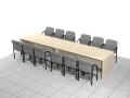 Zestaw - stół konferencyjny 400 x 90 x 75h cm MF-SB-KZ01