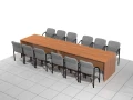 Zestaw - stół konferencyjny 400 x 90 x 75h cm MF-SB-KZ01
