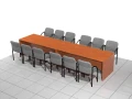 Zestaw - stół konferencyjny 400 x 90 x 75h cm MF-SB-KZ01