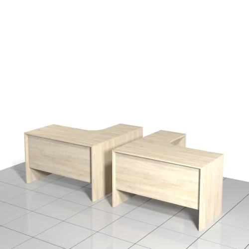 Biurka narożne prawe i lewe komplet 120 x 120 x 75h cm MF-BN-A01D