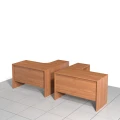Biurka narożne prawe i lewe komplet 120 x 120 x 75h cm MF-BN-A01D
