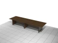 Zestaw - stół konferencyjny 400 x 120 x 75h cm MF-SB-KZ02