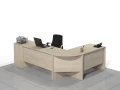 Duże biurko narożne 240 x 170 x 75h cm Linda-MF-C01 (lewe)