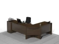 Duże biurko narożne 240 x 170 x 75h cm Linda-MF-C01 (lewe)