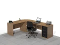Duże biurko narożne 240 x 170 x 75h cm Linda-MF-C01 (lewe)