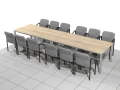 Stół biurowy konferencyjny 400 x 100 x 75h cm MAT-ZK01