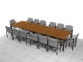 Stół biurowy konferencyjny 400 x 120 x 75h cm MAT-ZK02