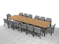 Stół biurowy konferencyjny 400 x 120 x 75h cm MAT-ZK02