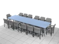Stół biurowy konferencyjny 400 x 120 x 75h cm MAT-ZK02