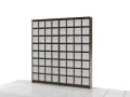 Regał na książki 227h x 218 x 25 cm ASTEN-A02