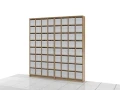 Regał na książki 227h x 218 x 25 cm ASTEN-A02