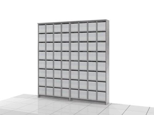 Regał na książki 227h x 218 x 25 cm ASTEN-A02