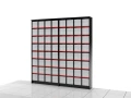 Regał na książki 227h x 218 x 25 cm ASTEN-A02