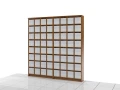 Regał na książki 227h x 218 x 25 cm ASTEN-A02