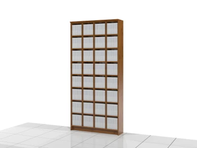 Regał na książki 227h x 109 x 25 cm ASTEN-A01