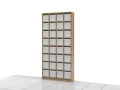 Regał na książki 227h x 109 x 25 cm ASTEN-A01