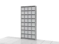 Regał na książki 227h x 109 x 25 cm ASTEN-A01