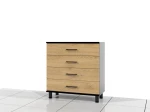 Szafka biurowa z szufladami na nóżkach 85h x 80 x 38 cm NEL-S2