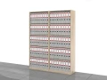 Regały biurowe zestaw LC-AA-PAL 183h x 140 x 36 cm