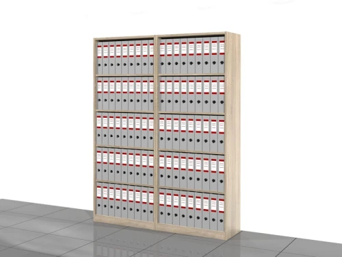 Regały biurowe zestaw LC-AA-PAL 183h x 140 x 36 cm