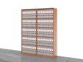 Regały biurowe zestaw LC-AA-PAL 183h x 140 x 36 cm