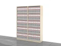 Regały biurowe zestaw LC-AA-PAL 183h x 140 x 36 cm