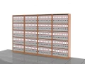 Regały biurowe zestaw LC-AD-2PAL 183h x 280 x 36 cm
