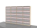 Regały biurowe zestaw LC-AD-2PAL 183h x 280 x 36 cm