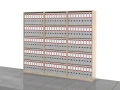 Regały biurowe zestaw LC-AE-PAL 183h x 210 x 36 cm