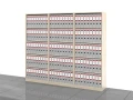 Regały biurowe zestaw LC-AE-PAL 183h x 210 x 36 cm