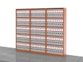 Regały biurowe zestaw LC-AE-PAL 183h x 210 x 36 cm