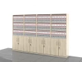 Szafy biurowe zestaw LC-AG-2PAL 183h x 280 x 38 cm