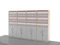 Szafy biurowe zestaw LC-AG-2PAL 183h x 280 x 38 cm