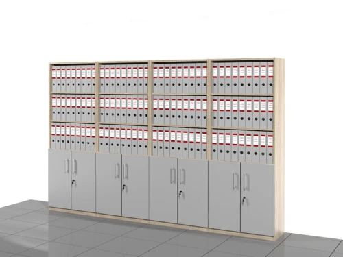 Szafy biurowe zestaw LC-AG-2PAL 183h x 280 x 38 cm