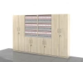 Szafy biurowe zestaw LC-AH-2PAL 183h x 280 x 38 cm